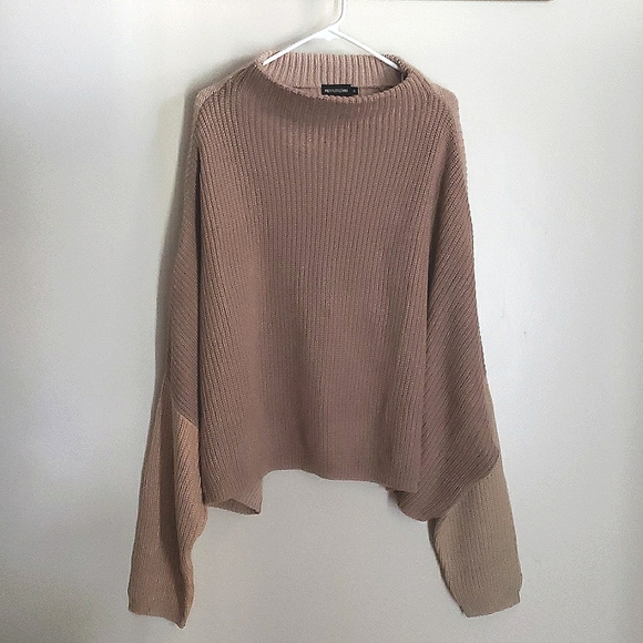 Chuncky Oversized Color Block Knit Sweater - Picture 6 of 10